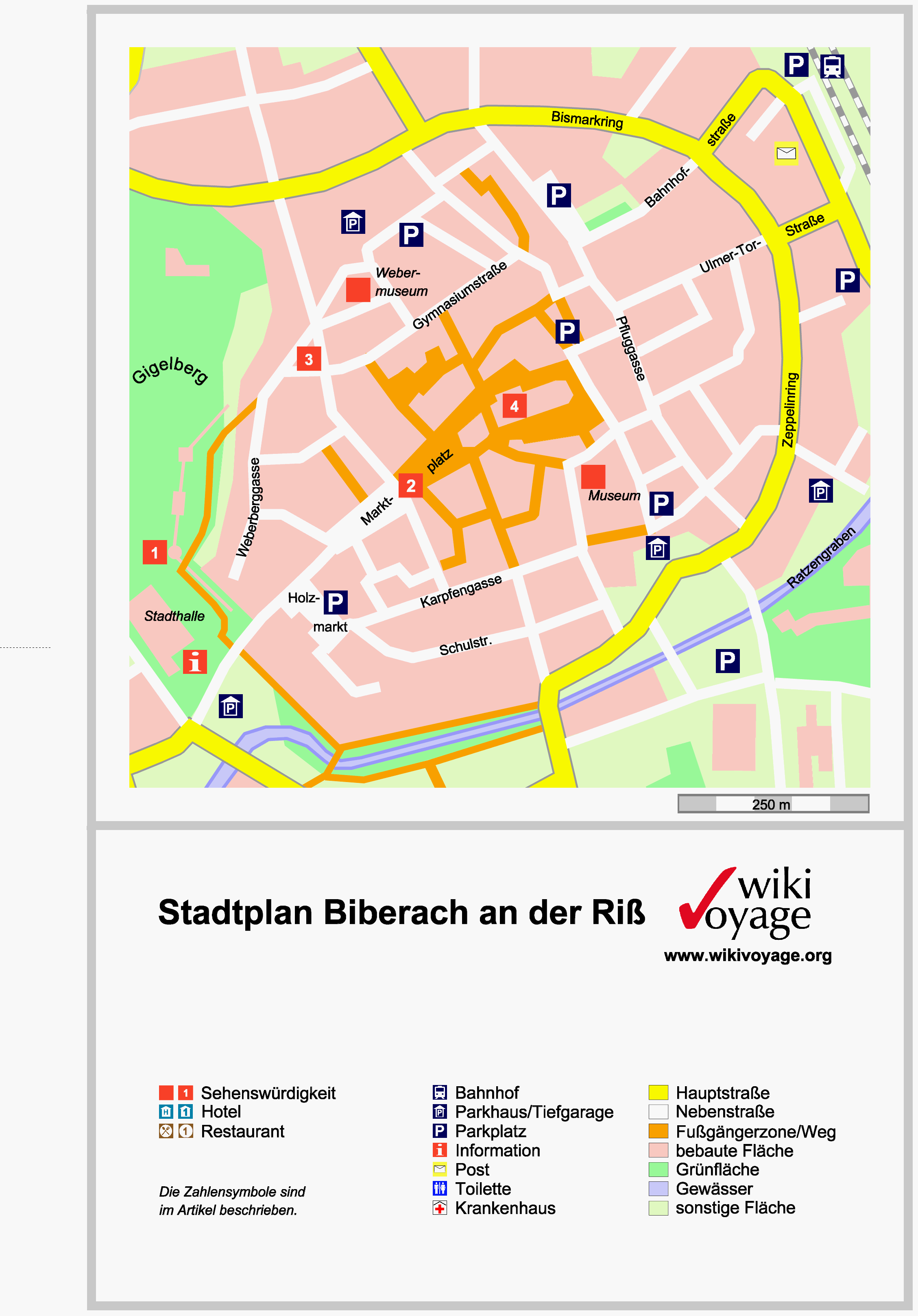 Biberach der Riß Tourist Map Biberach der Riszlig Germany • mappery