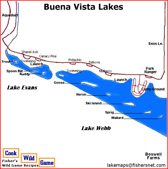 Buena Vista Lakes Map • mappery
