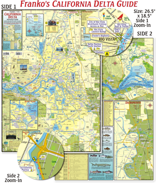 California Delta Maps Map Rio Vista Ca • mappery