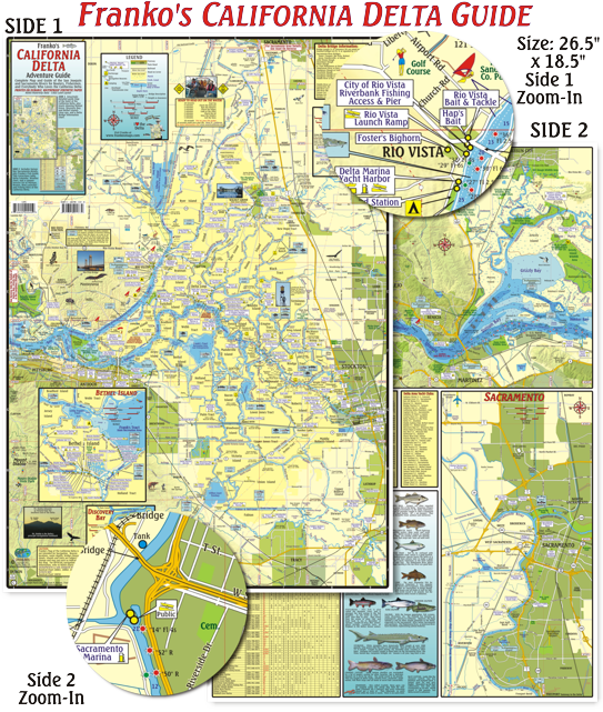 California Delta Maps Map Rio Vista Ca • mappery