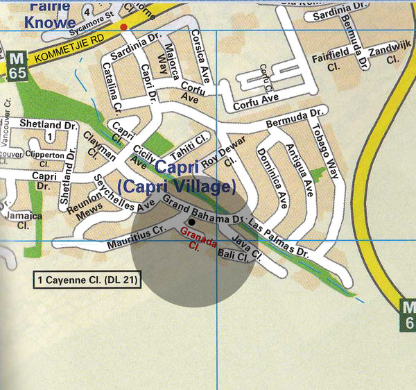 Capri Village Map Capri Cape Town South Africa • mappery
