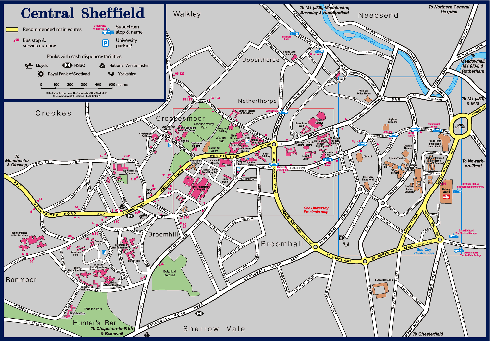 Sheffield England Map