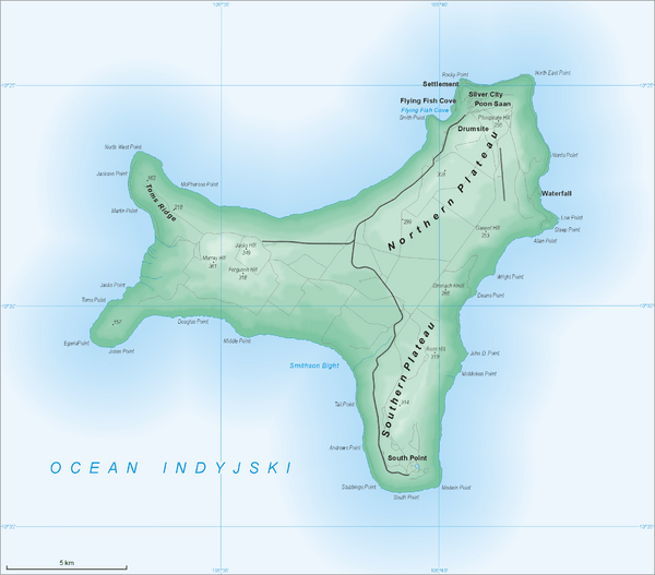 Christmas Island Map Christmas Island • mappery