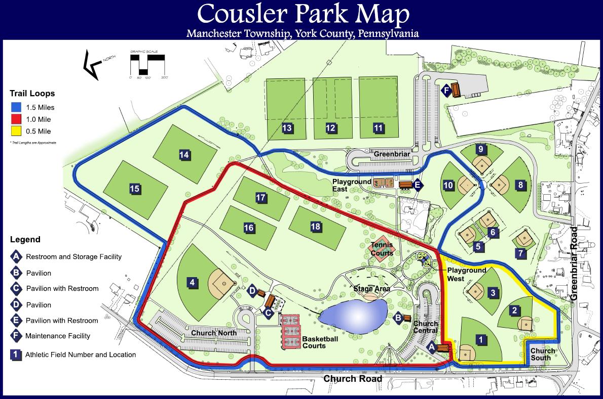 Cousler Park Map 1060 Church Road York Pennsylvania • mappery