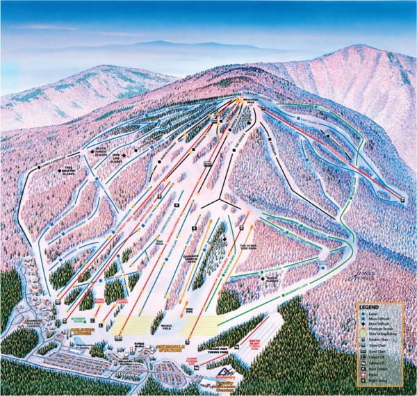 Cranmore Ski Trail Map 1 Skimobile Road North Conway NH 03860 • mappery