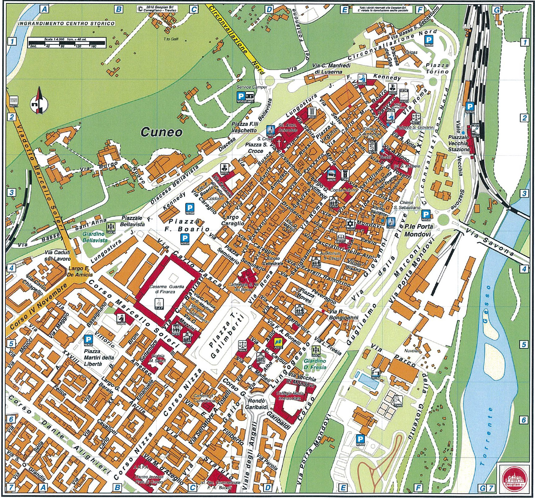 Cuneo Map italy Cuneo • mappery