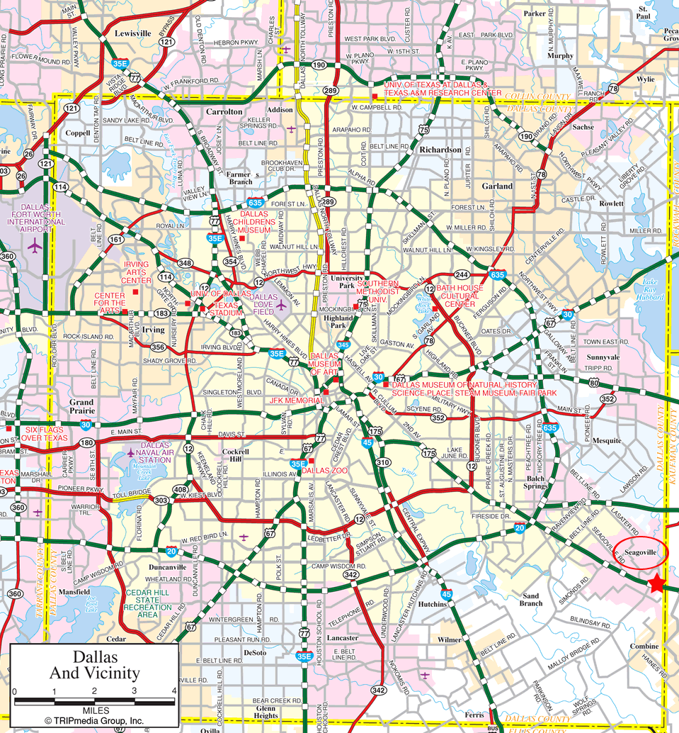 Dallas Tourist Map Dallas • mappery