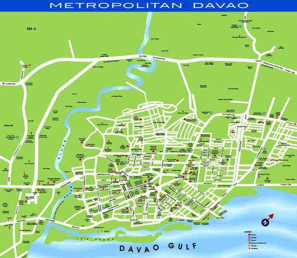 Maps Davao Street Map Philippines