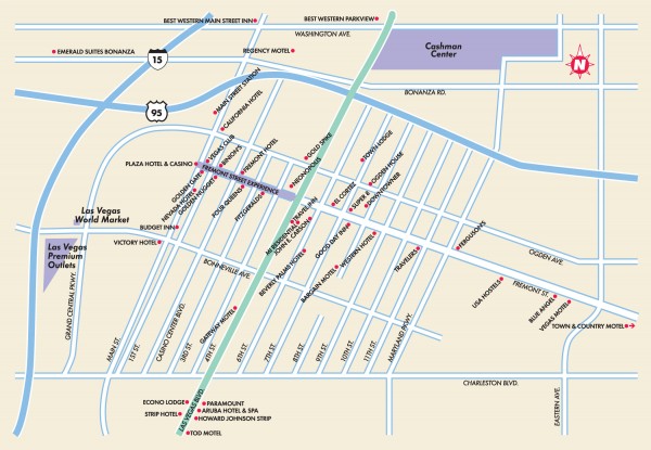 Downtown Las Vegas Map Pdf Florida zip code map