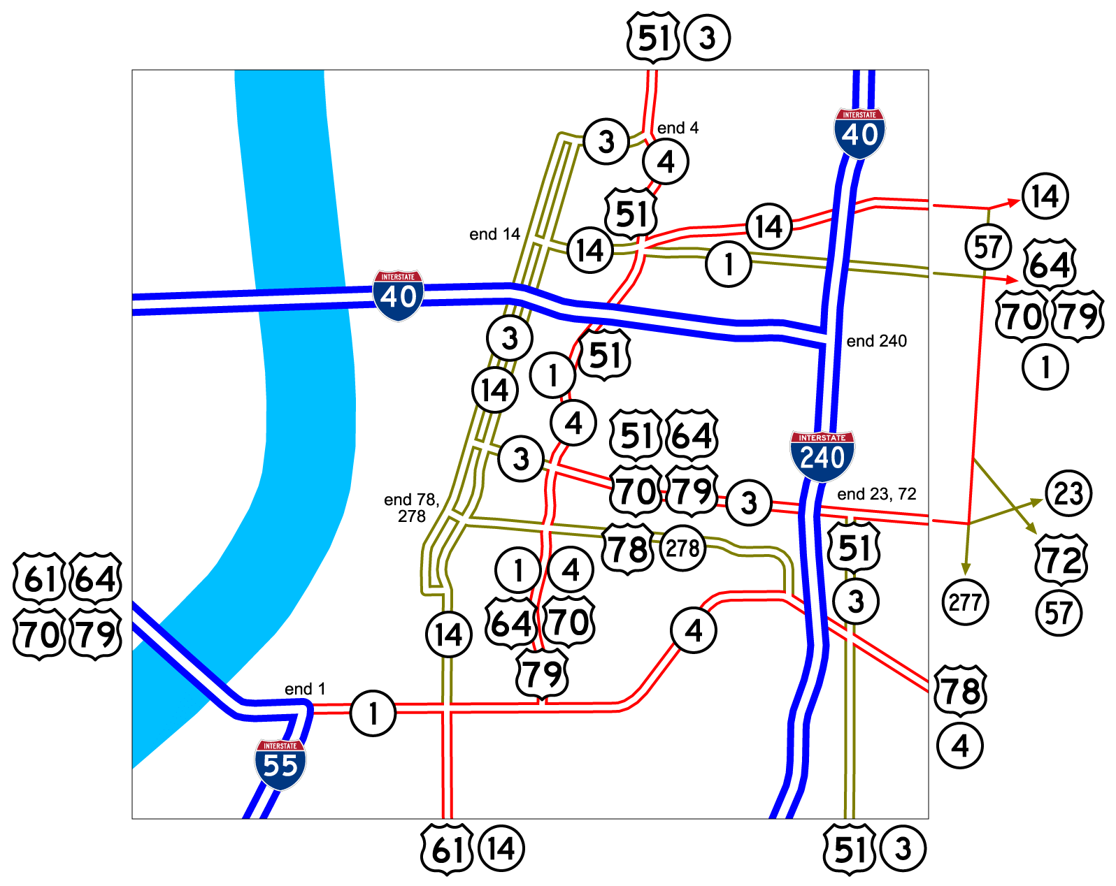 Map Of Downtown Memphis Downtown Memphis Map Downtown Memphis TN USA • mappery