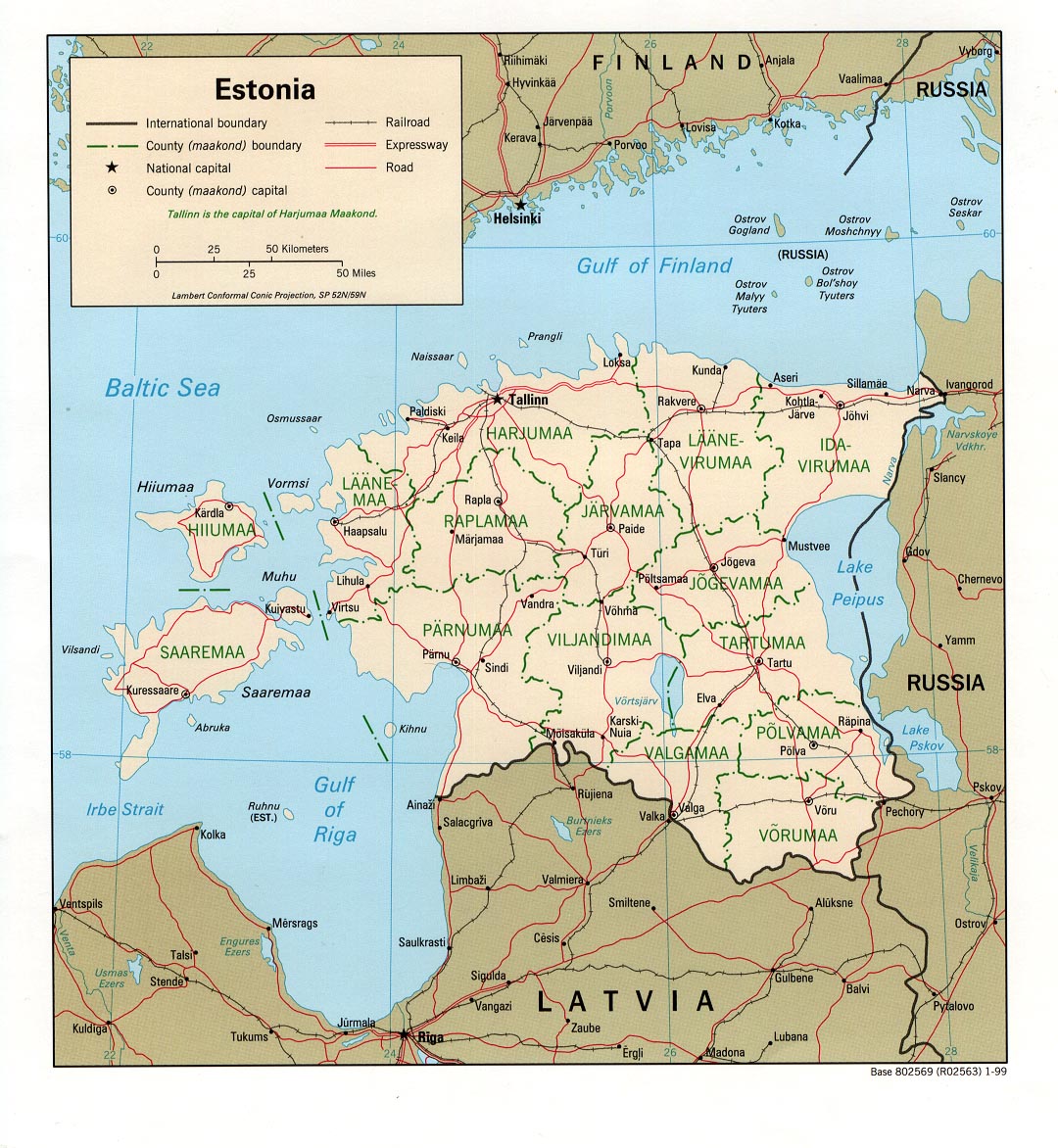 Estonia Country Map Estonia • mappery