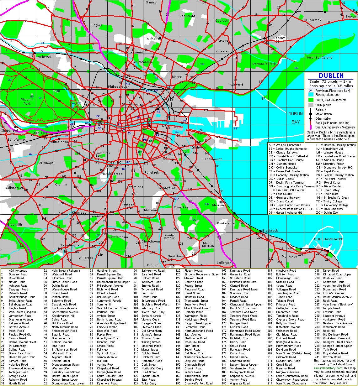 Greater Dublin Ireland Reference Map Dublin Ireland • mappery