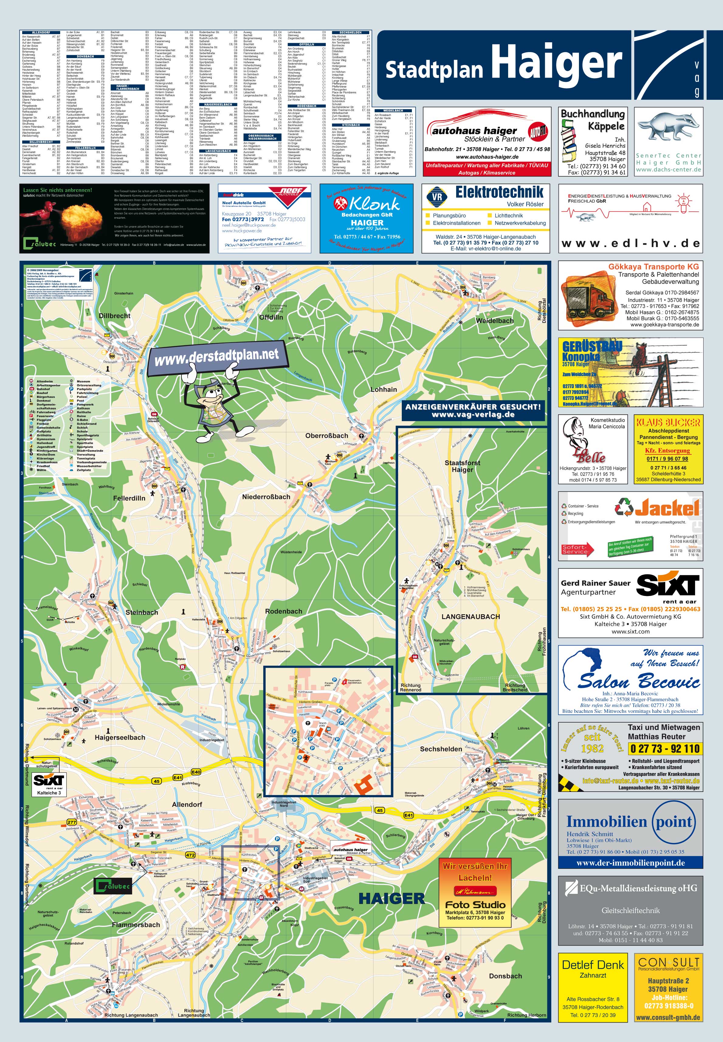 Haiger Karte Haiger Tourist Map Haiger Germany • mappery