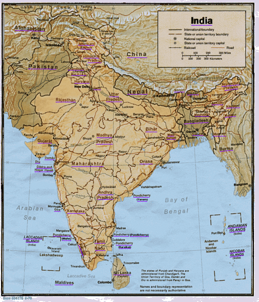 Equator In India Map India equator map