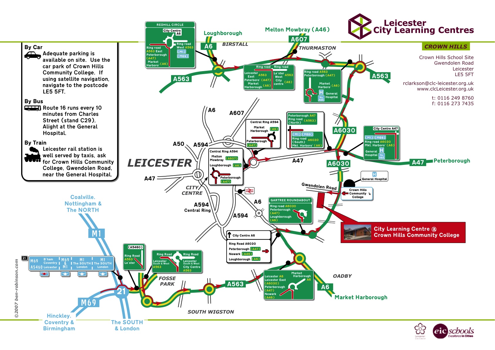 Leicester City Learning Centres Map Leicester England • mappery