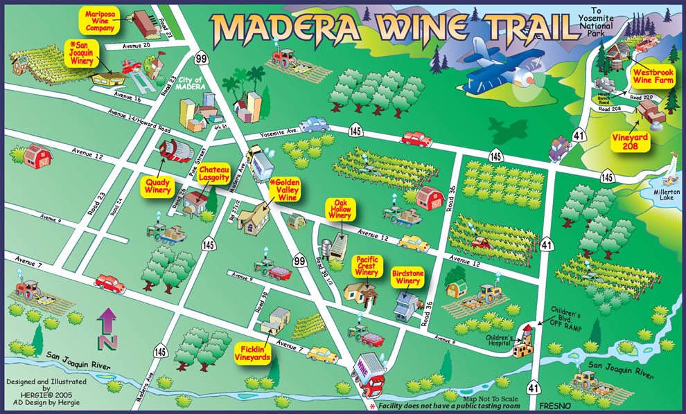 Madera wine map madera california • mappery