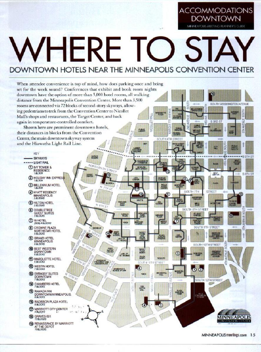 Minneapolis Hotel Map Minneapolis • mappery