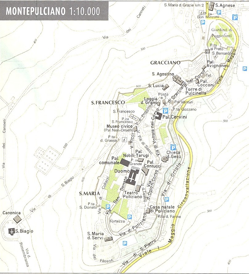 Montepulciano Map montepulciano it • mappery
