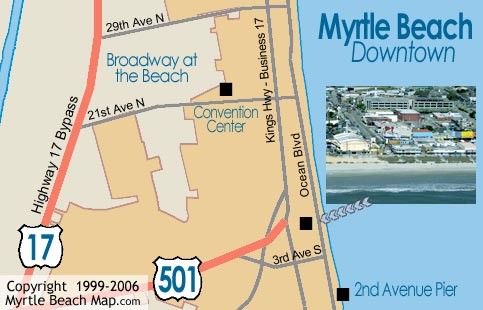 Myrtle Beach Tourist Map Myrtle Beach • mappery