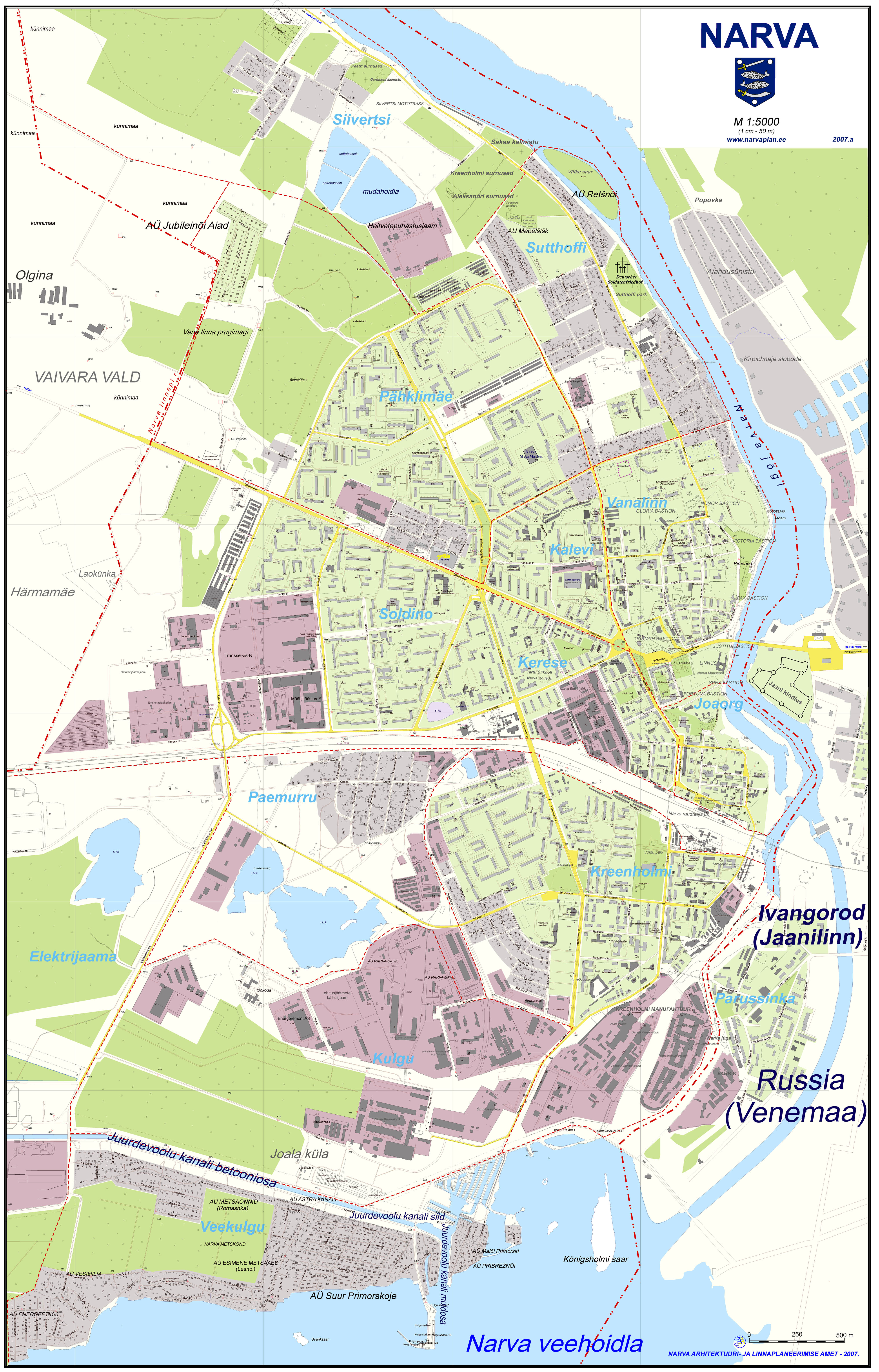 Narva city Map narva estonia • mappery