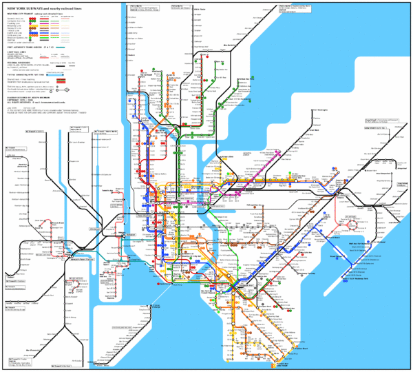 Newyork Subway Map Pdf Newyork City Subway Map United States Map