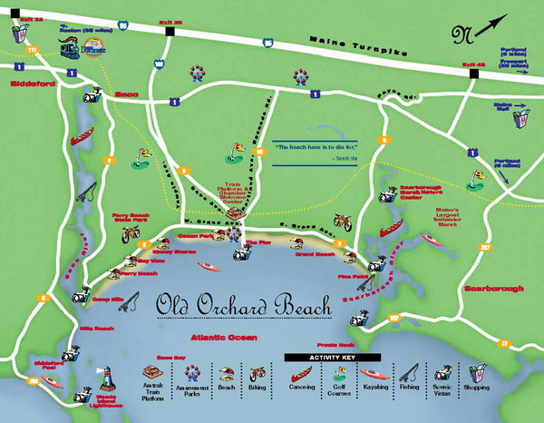 29 Map Of Old Orchard Beach Maine Maps Database Source