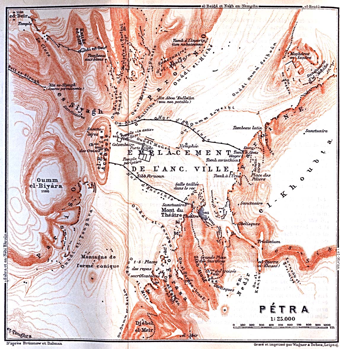 Petra Map petra jordan • mappery