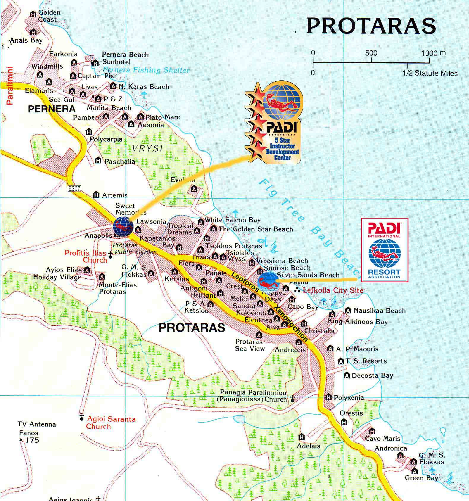 Protaras Map Protaras Cyprus • mappery