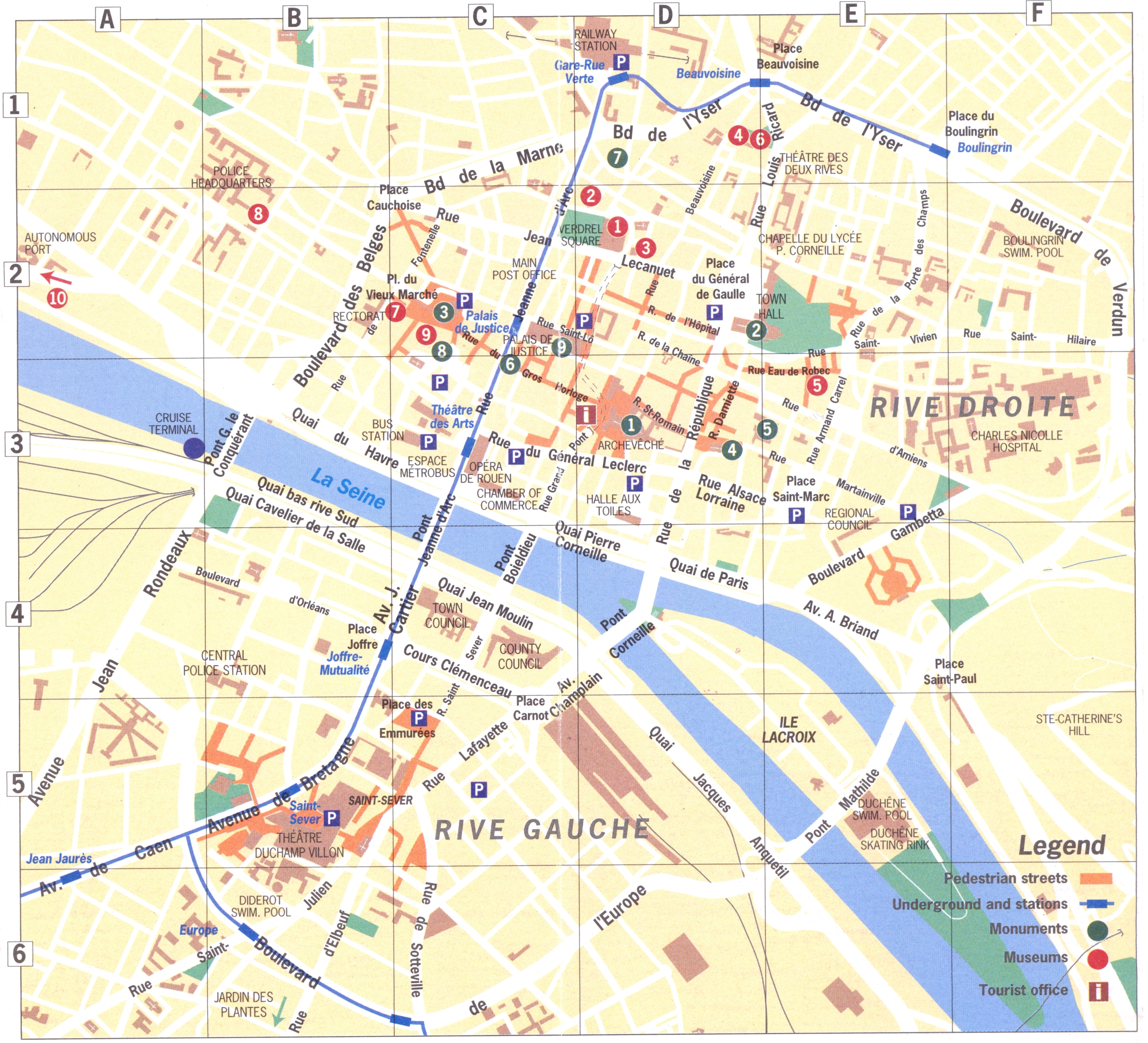 Rouen Map Rouen France • mappery