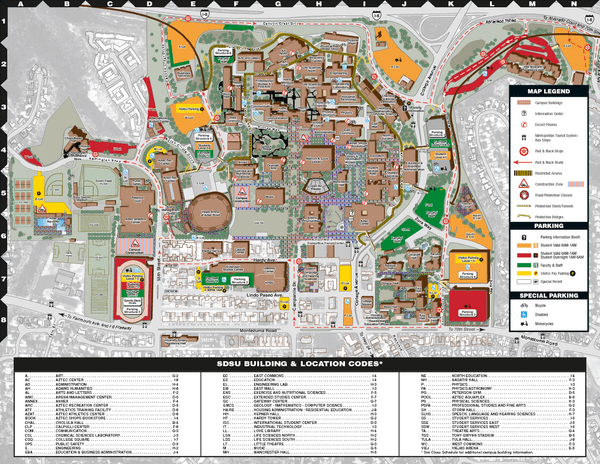 Images and Places, Pictures and Info san diego state university campus map