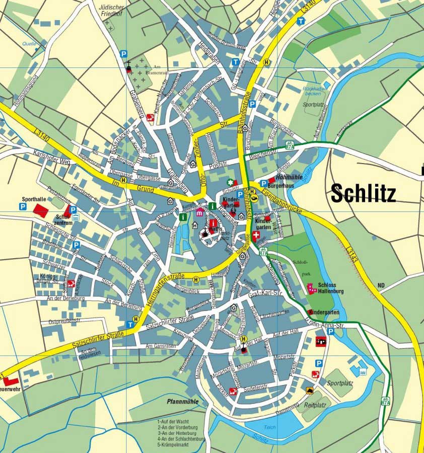 Schlitz Karte Schlitz Map Schlitz Germany • mappery