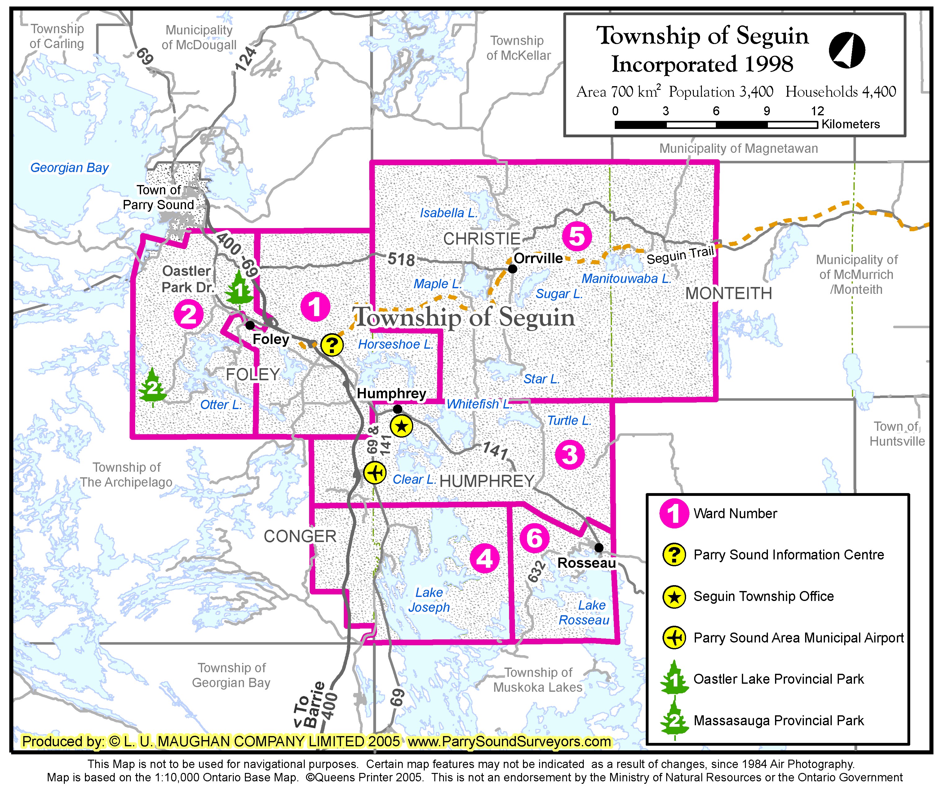 Seguin Township Map Seguin ON • mappery