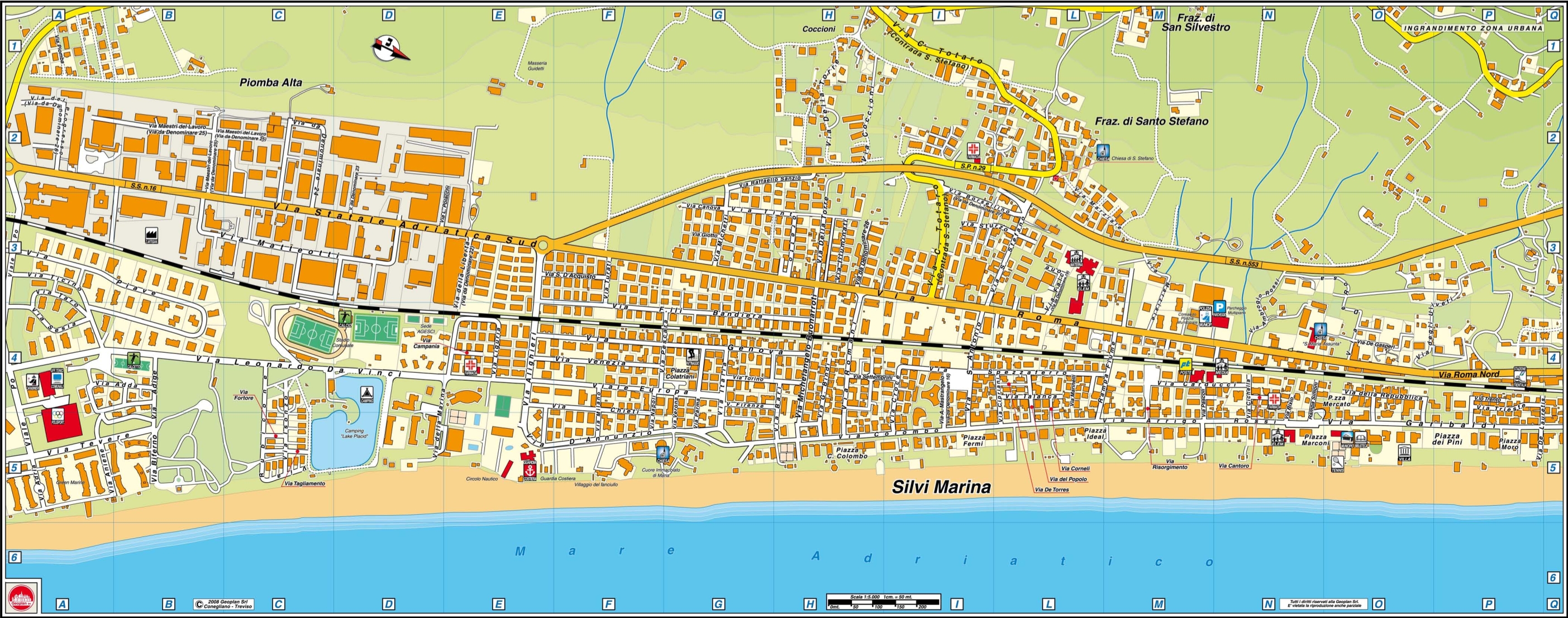 Silvi Marina centro Map Silvi Marina Italy • mappery