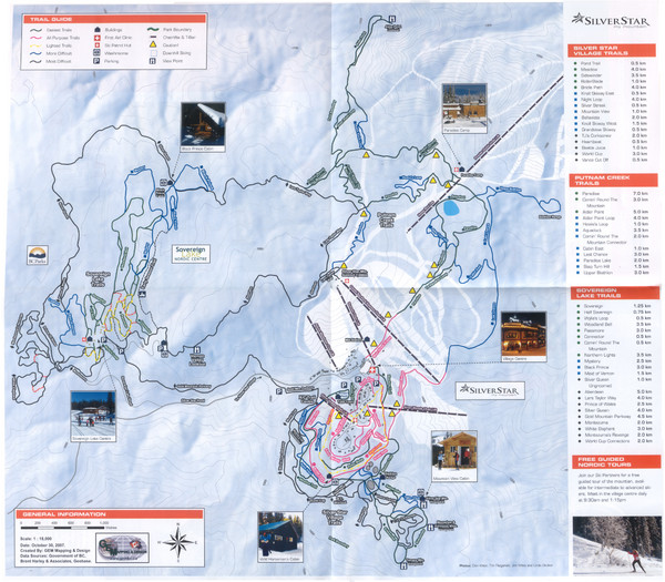 Sovereign Lake Ski Trail Map British Columbia Canada • mappery