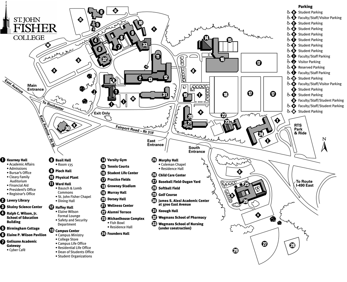 Campus map, University of York