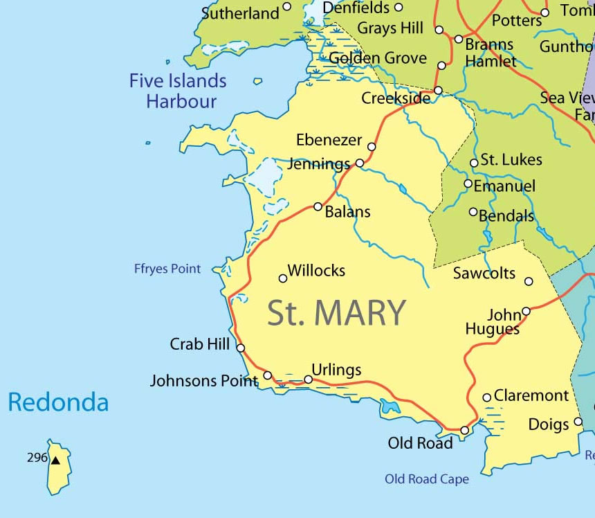 St Mary province Map • mappery