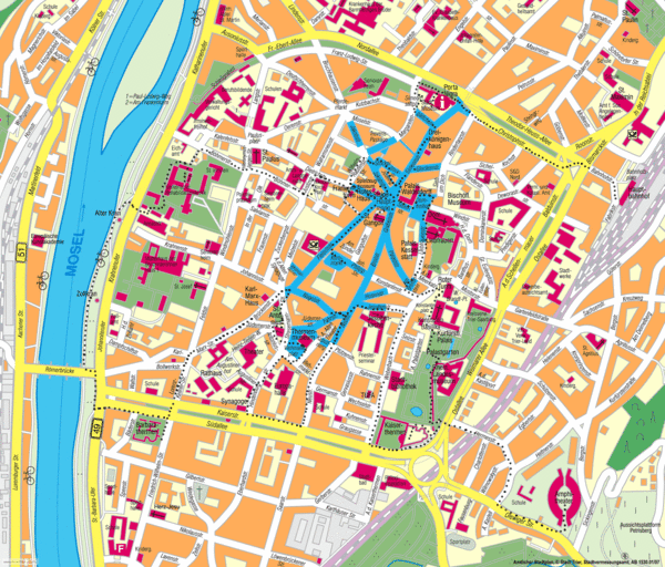 Trier Map Trier Germany • mappery