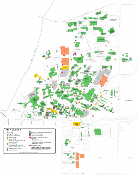 U Of S Campus Map University Of Saskatchewan Campus Map - Saskatoon Saskatchewan • Mappery