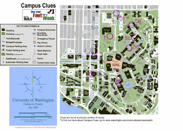 University of Washington map University of Washington WA • mappery