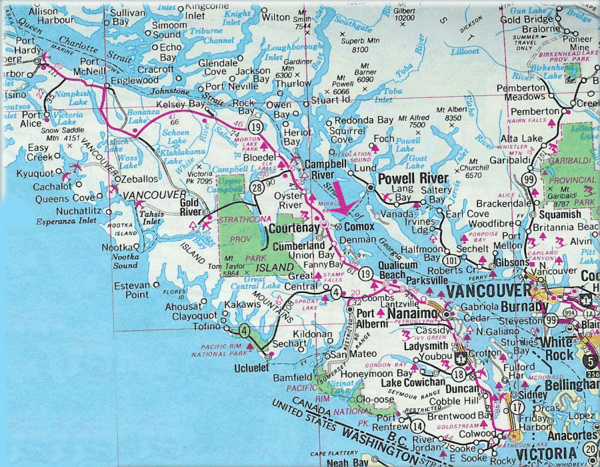 Map Of Vancouver Island Bc Vancouver Island Road Map - Vancouver Island Canada • Mappery