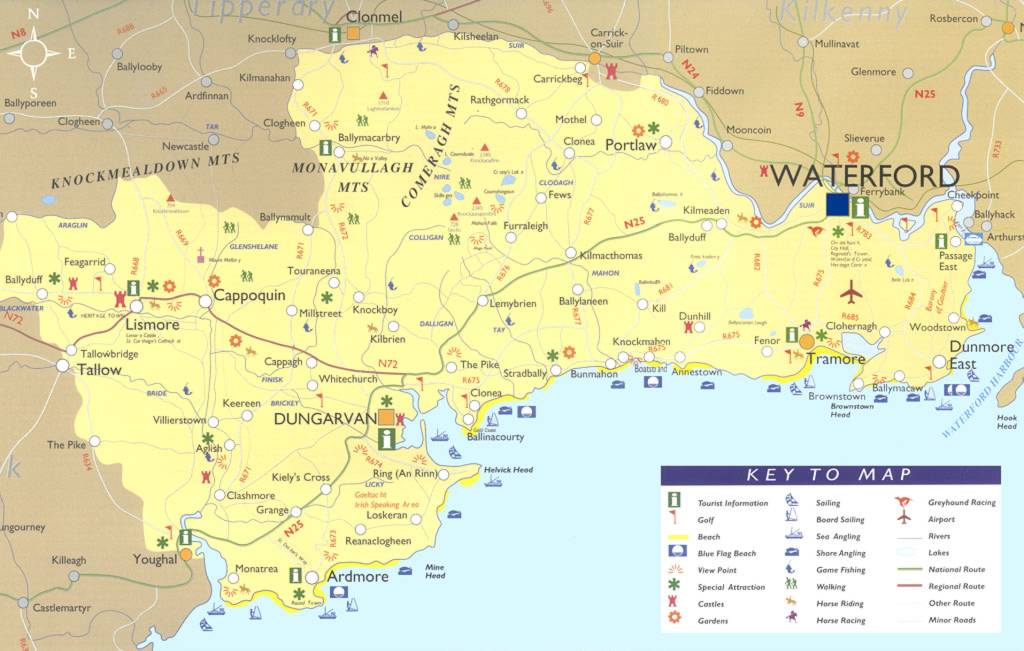 Waterford Tourist Map waterford • mappery