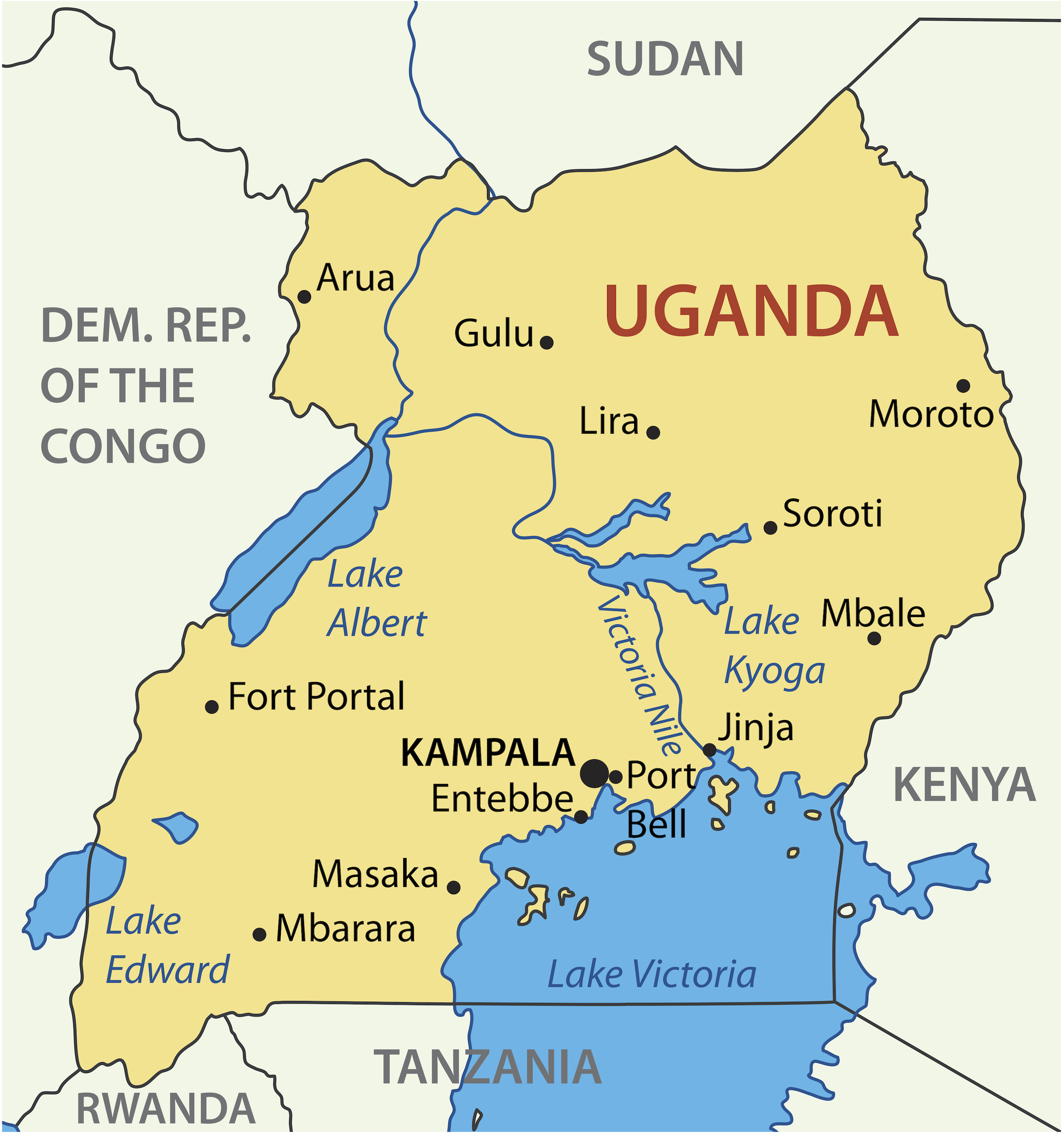 Where is Uganda? 🇺🇬 Mappr