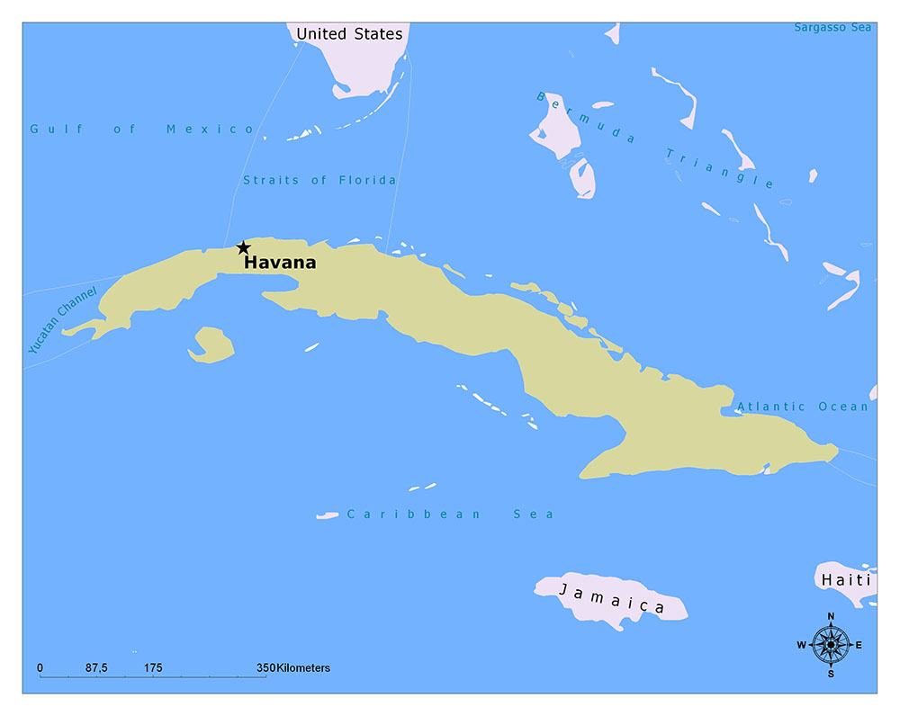 What is the Capital of Cuba? Mappr