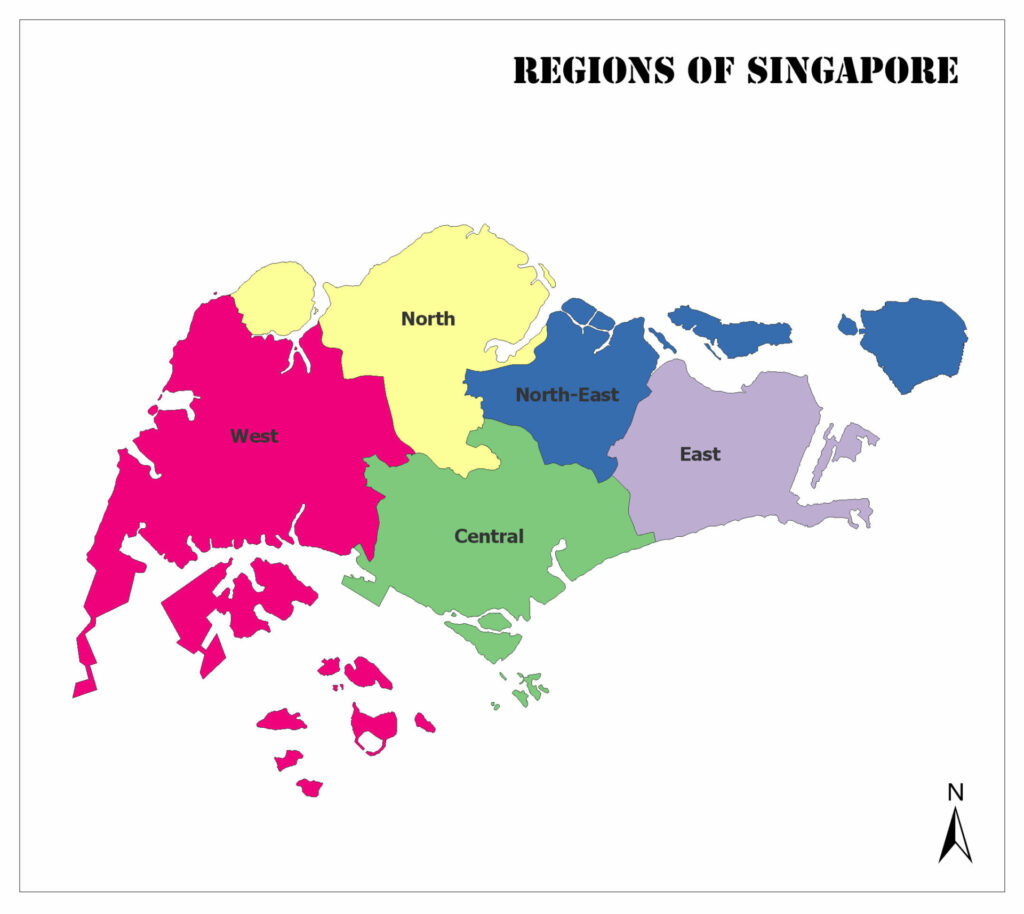 Regions of Singapore Mappr