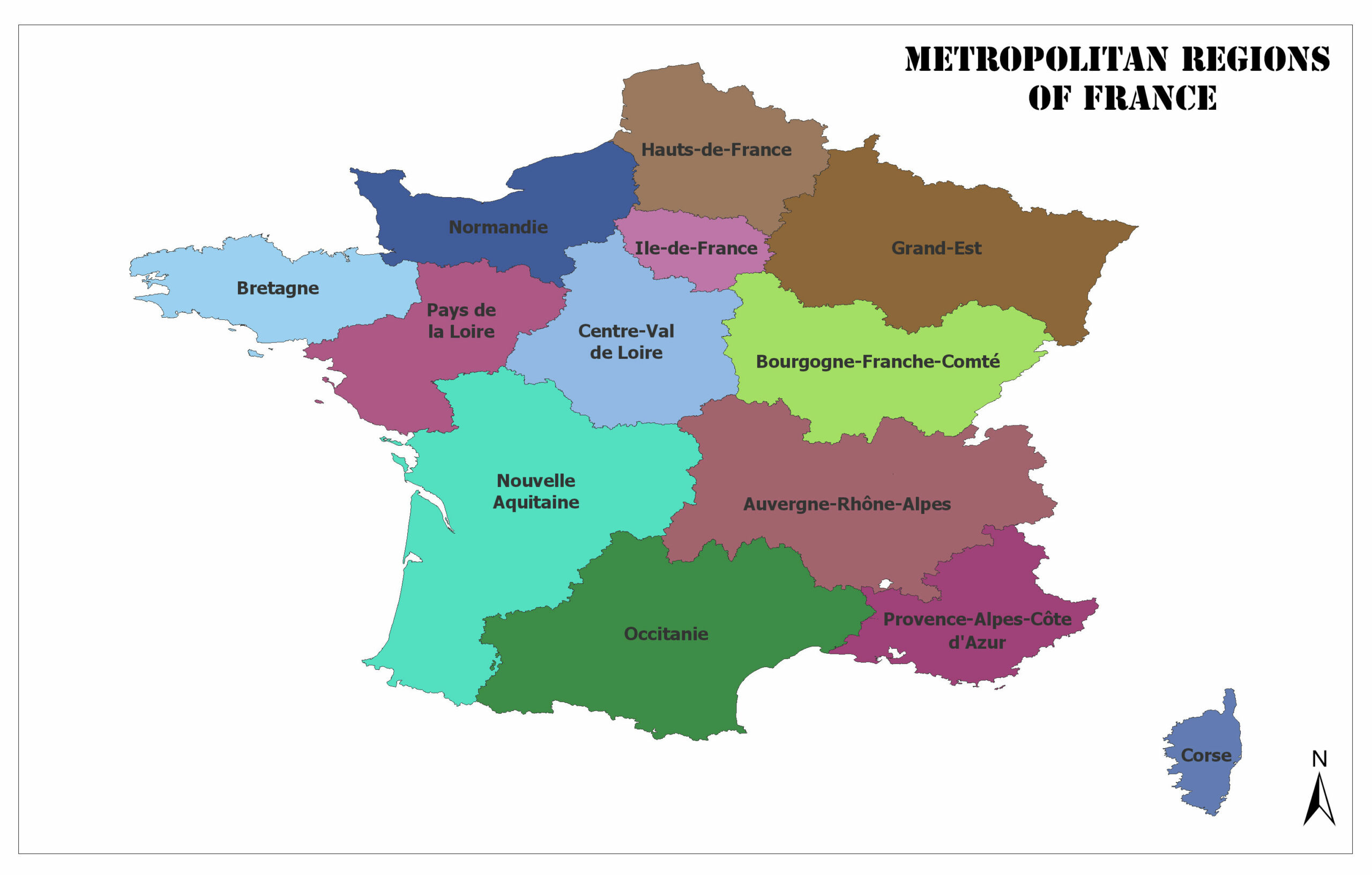 France Political Map, Regions, Geography, and Facts Mappr
