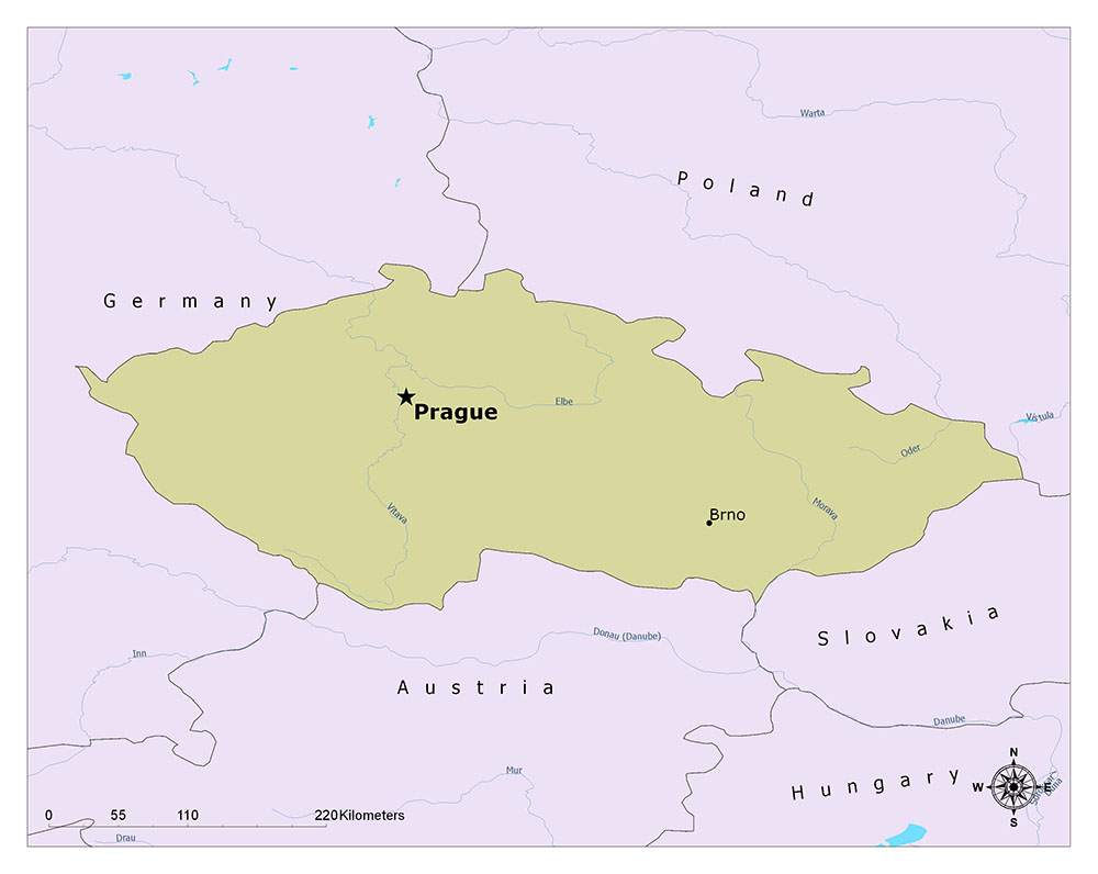 What is the Capital of Czech Republic? Mappr