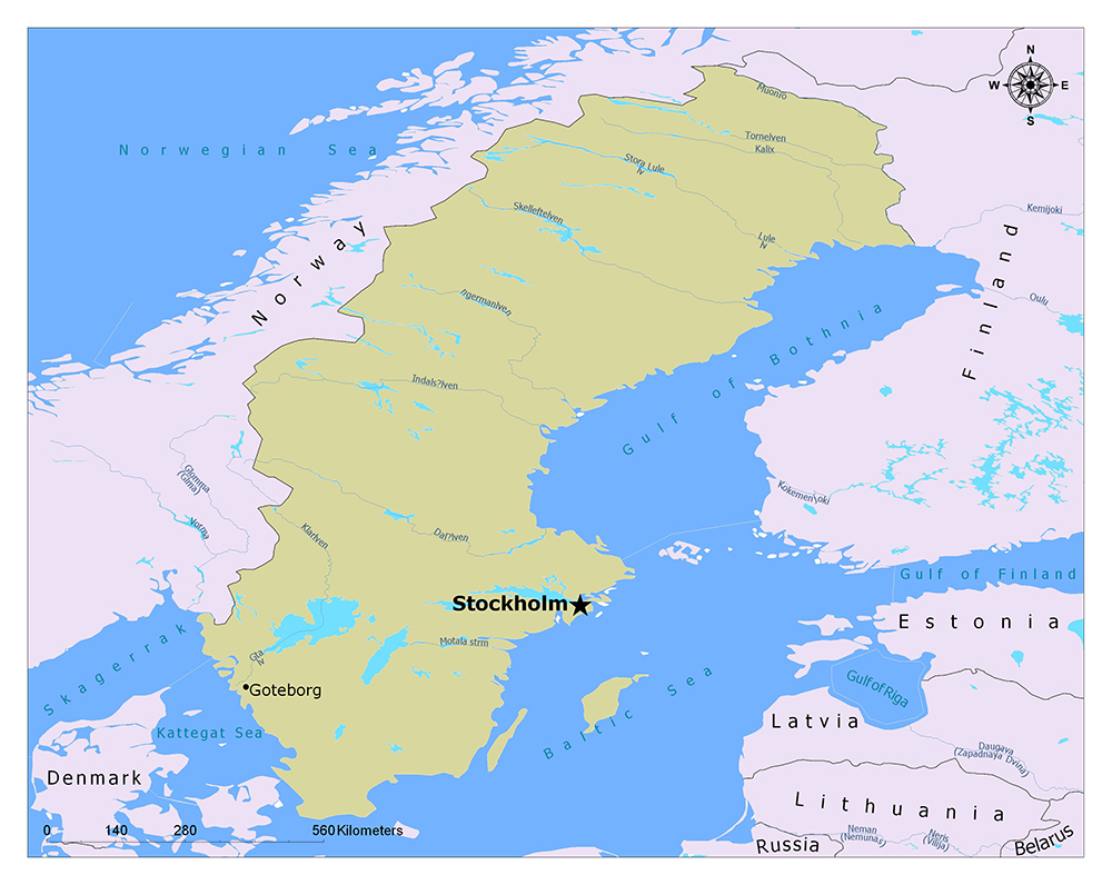 What is the Capital of Sweden? Mappr