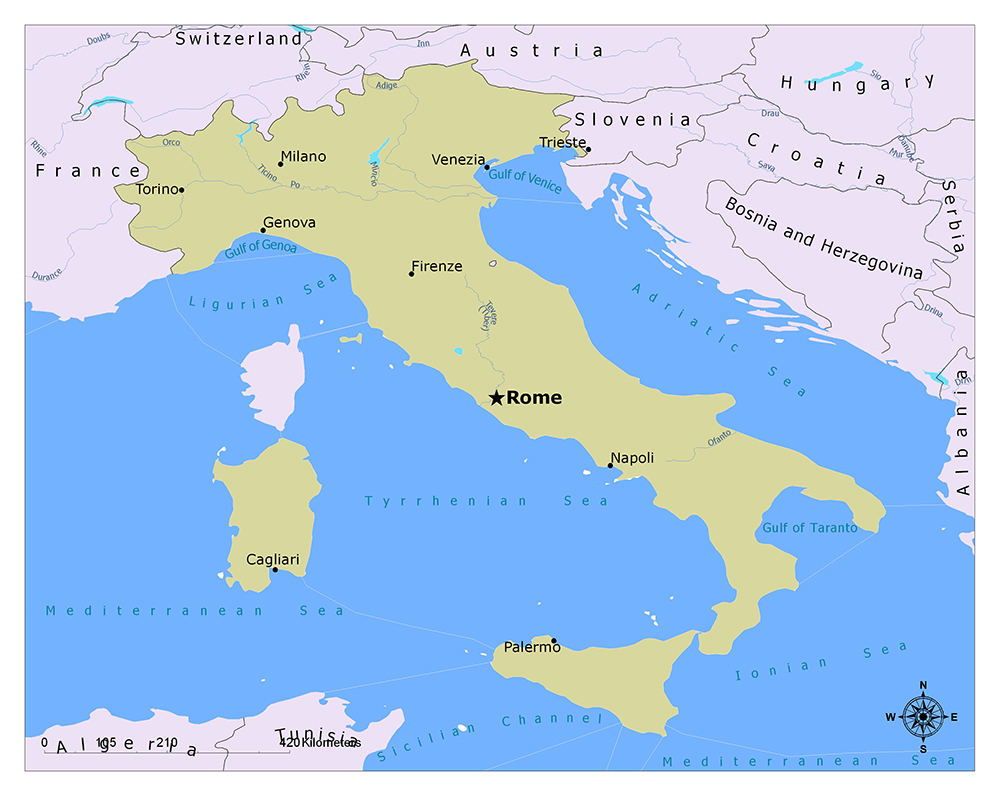 What is the Capital of Italy? Mappr