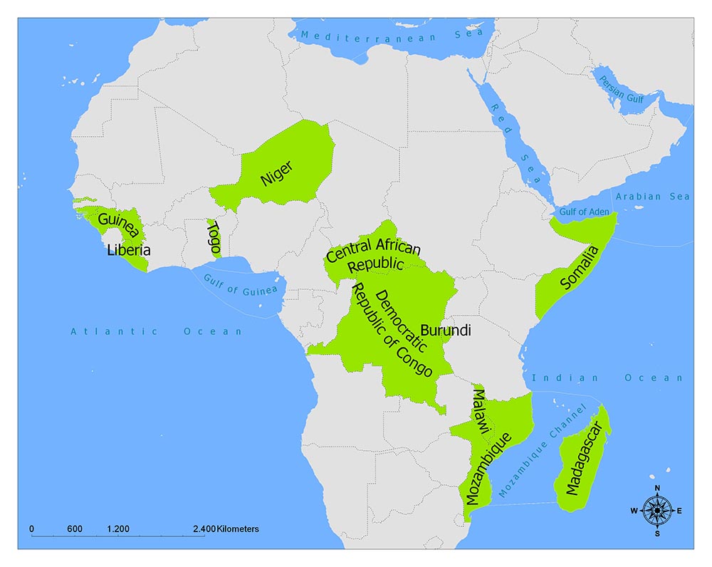 Poorest Countries in Africa / Most Impoverished Countries Mappr