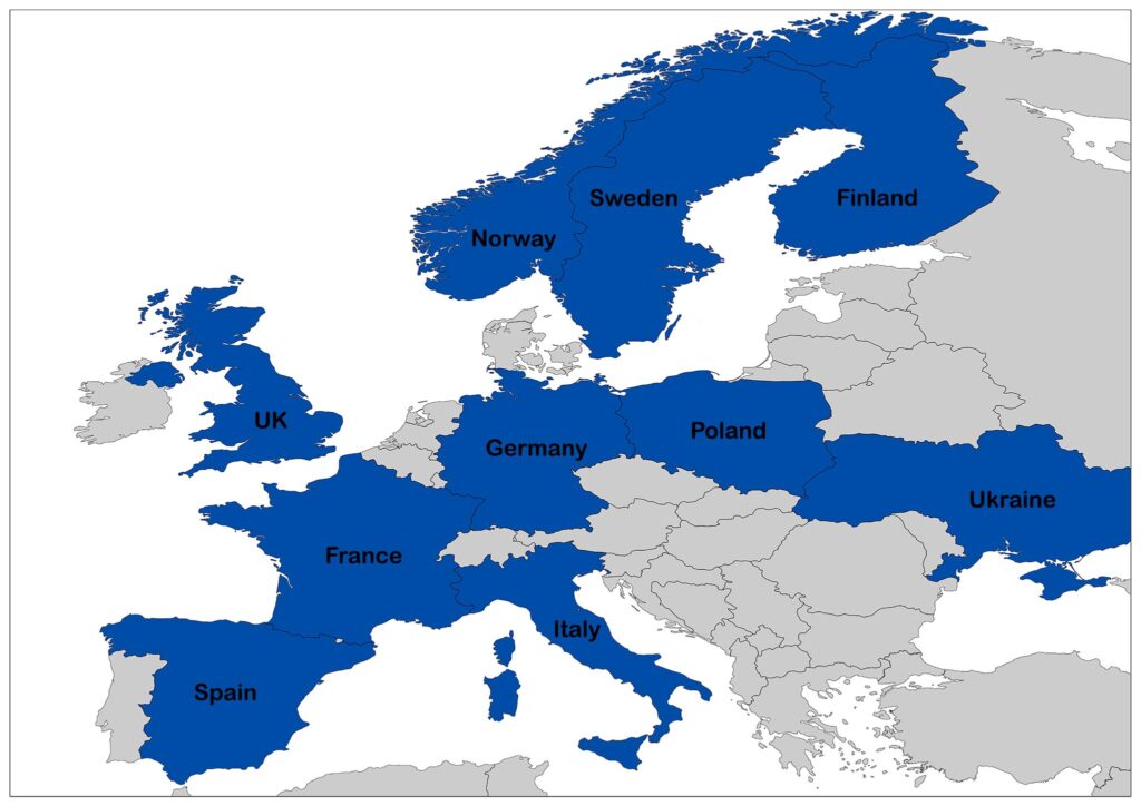 Top 20 Largest Countries in Europe is Ukraine the Biggest?
